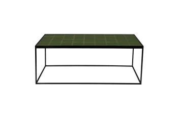 Glazed - Table basse en céramique vert