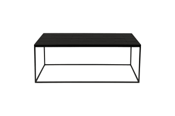 Glazed - Table basse en céramique noir