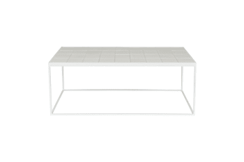 Glazed - Table basse en céramique blanc