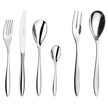 Set Posate Reed & Barton East End Satin, 20 Pezzi, Acciaio Inox 18/10, Finitura Satinata, Lavastoviglie - 6