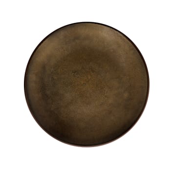 Feeling bronze - Plato de postre (x6) gres bronce