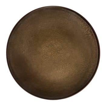 Feeling bronze - Plato llano (x6) gres bronce