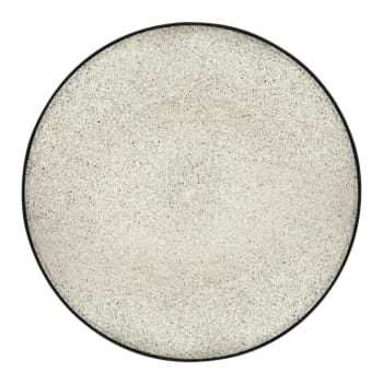 Tess - Piatto da portata (x6) in arenaria crema/nero