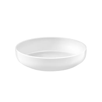 Yaka blanc - Plato de ensalada & pasta (x6) porcelena blanco