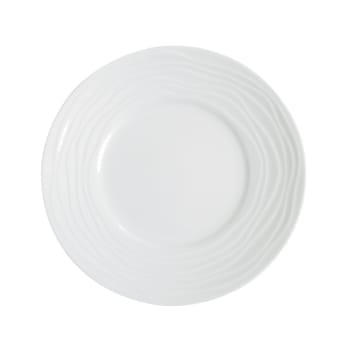Onde - Plato de postre (x6) porcelena blanco