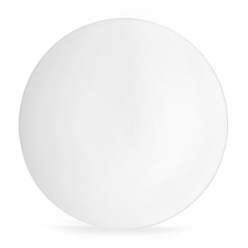 Coupe blanc - Plato de presentación (x3) porcelena blanco