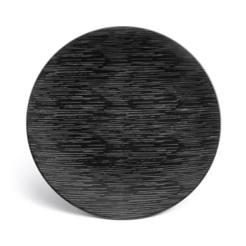 Magma noir - Coffret 6 assiettes de présentation D29cm