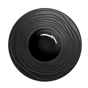 Escale noir - Plato de pasta (x6) gres negro