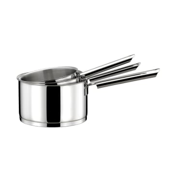 Set di pentole Ø 16, 18, 20 cm con manico rimovibile Acciaio inox Eclipse