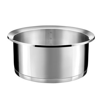 De Buyer Pentola Alta In Acciaio Inox 24 Cm Con Coperchio - 3456.24, Adatta A Induzione, Per Zuppe E Stufati - 4