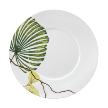Ikebana - Piatto da dolce (x6) Porcellana Bianco/Verde