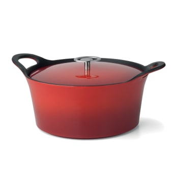 Volcan - Cocotte ronde rouge 20cm