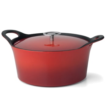 Volcan - Cocotte ronde rouge 24cm