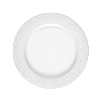Grain de malice blanc - Coffret 6 assiettes plates D27cm