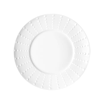 Sania brillant - 6er Set Dessertteller aus Porzellan, Weiß