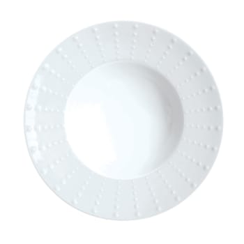 Sania brillant - Piatto fondo (x6) in Porcellana Bianco