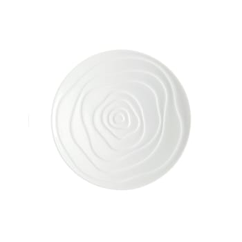 Onde - Plato de canapé (x6) porcelena blanco