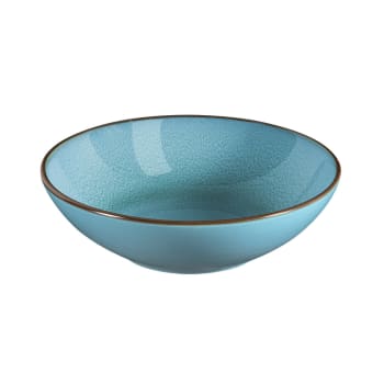 Feeling turquoise - Plato de ensalada & pasta (x6) gres turquesa