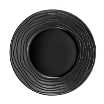 Escale noir - Plato de postre (x6) gres negro