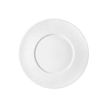 Baghera blanc - 6er Set Dessertteller aus Porzellan, Weiß