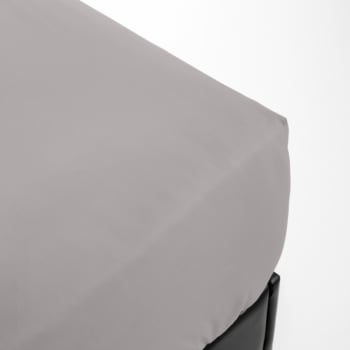 Percale monteleone - Drap housse en Coton Beige 160x200 cm