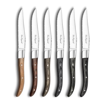 Louis - Set di 6 coltelli da bistecca in  Multicolore