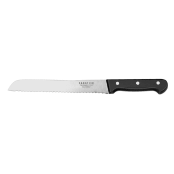 Universal - Cuchillo para pan 22 cm  negro