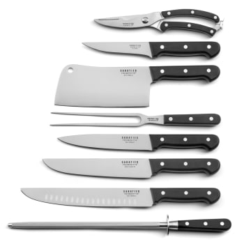 Universal - Set di 8 coltelli da cucina  Nero
