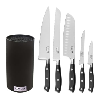 Soporte Para Cuchillos 3 En 1, Extraíble, Con Drenaje, Organizador De Utensilios De Cocina Negro