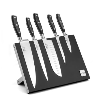 Vulcano - Bloc magnétique 5 couteaux de cuisine