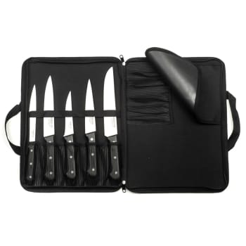 Universal - Maletín de 5 cuchillos  negro