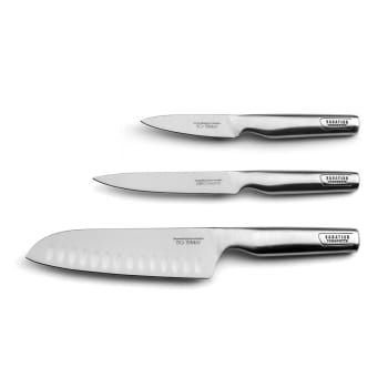 Asean - Juego de 3 cuchillos de cocina  acero
