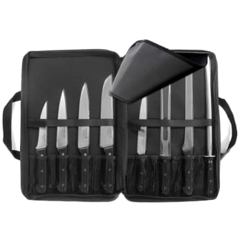 Universal - Maletín de 8 cuchillos  negro