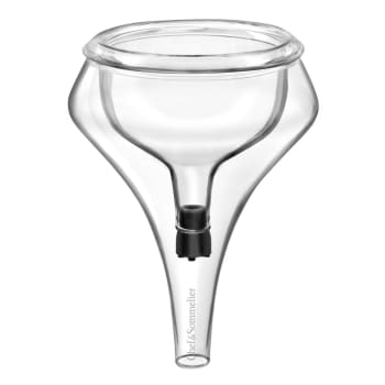 EPICURE - Aeratore per vino in vetro e silicone trasparente