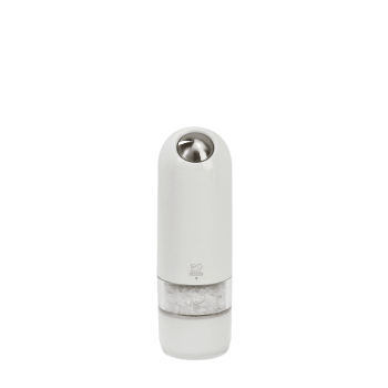 Alaska - Moulin à sel électrique en ABS blanc quartz H17cm
