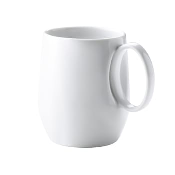 Yaka blanc - Mug en porcelaine blanche - Lot de 6