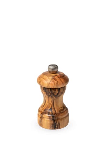 Bistro - Moulin à poivre manuel en bois d'olivier H10cm