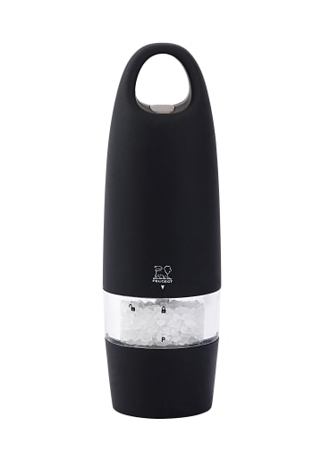 ZEST - Moulin à sel électrique en ABS soft touch noir H18cm