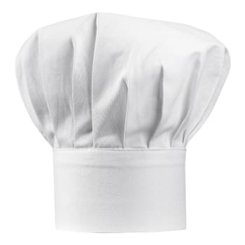 Chef - Toque  en coton blanc 27 x 33