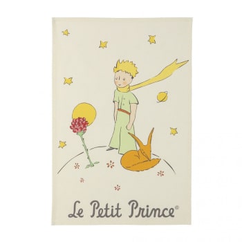 Le petit prince - Torchon en coton blanc 50x75