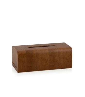 NOYER - Boîte à mouchoir rectangulaire en bois de noyer
