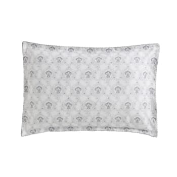 LOURMARIN - Taie d'oreiller en lin blanc 50x75