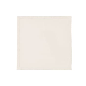 FLORENCE - Serviette de table en lin blanc 50x50