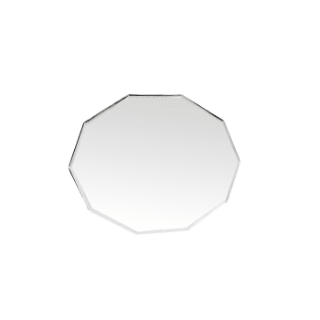 Espejo decagonal blanco 44x59