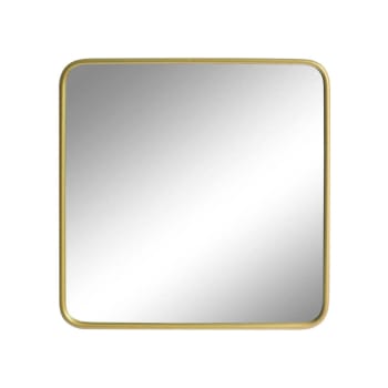 Uptown - Specchio quadrato in ottone