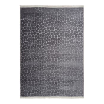 Greensboro - Tapis  contemporaine en polyester graphite 200x280