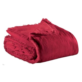 Fara - Edredon  en coton rubis 85 x 200