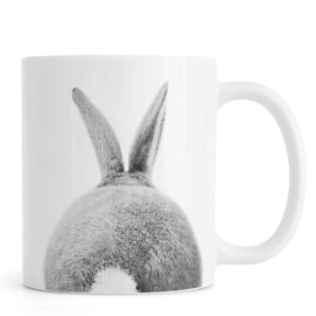 Print 65 - Mug en céramique en blanc & gris