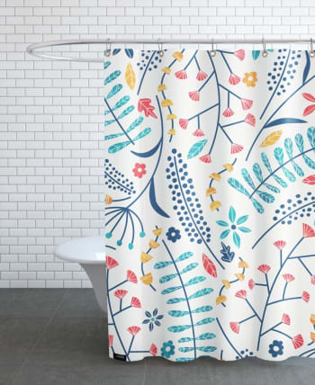 Koromiko - Rideau de douche en polyester en multicolore 150x200
