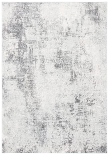 Tulum - Tapis de salon interieur en ivoire & gris, 160 x 229 cm